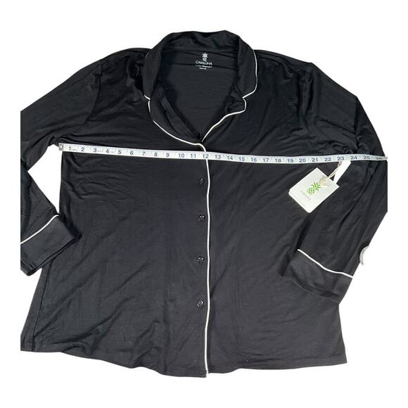 Cariloha Sleepwear Pajama Top Bamboo Viscose Button Up Long Sleeve Size XL NWT - Picture 6 of 11